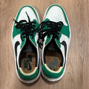 Air Jordan 1 Elevate Low green and white womens